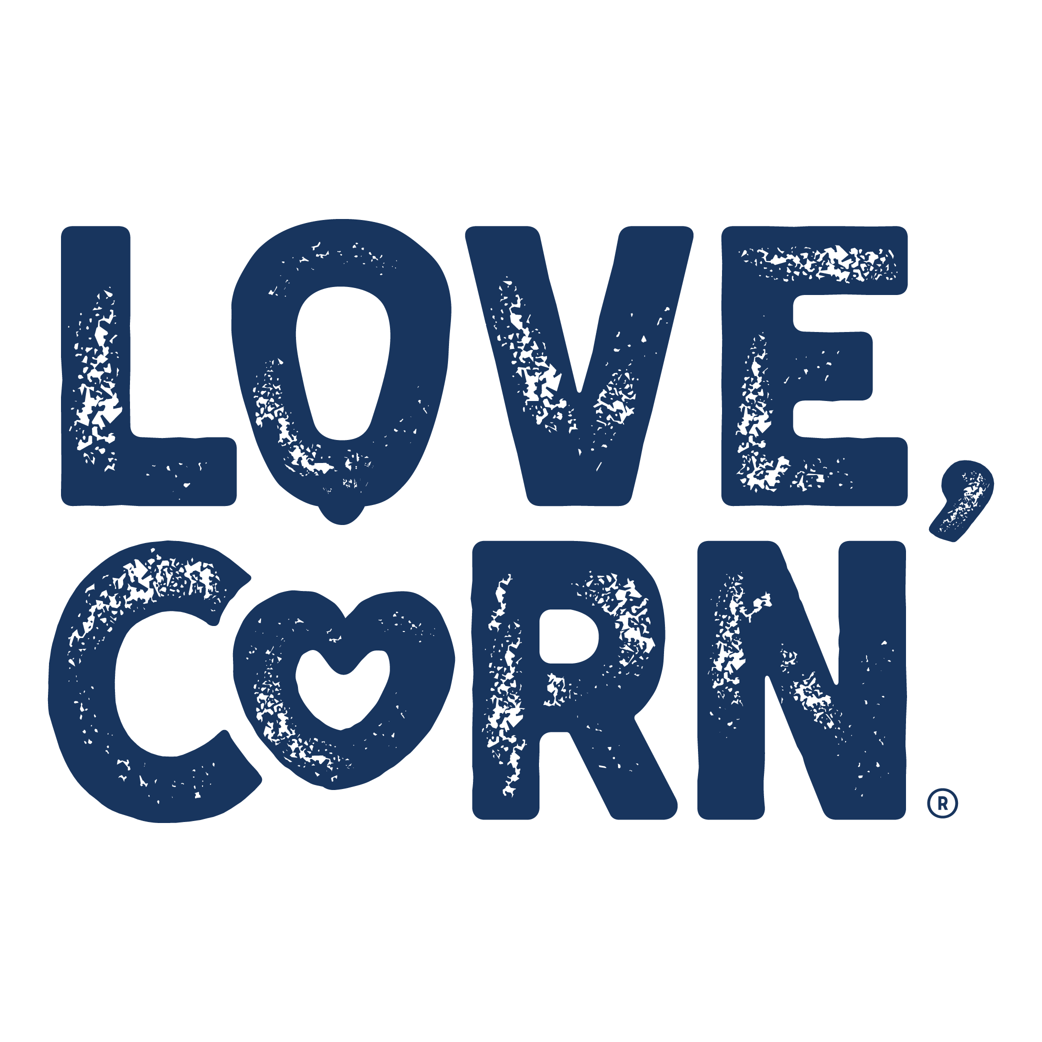 LOVE CORN LOGO Navy
